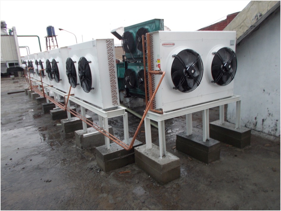 Instalasi condenser dan refrigeration equipment Jaya Makmur